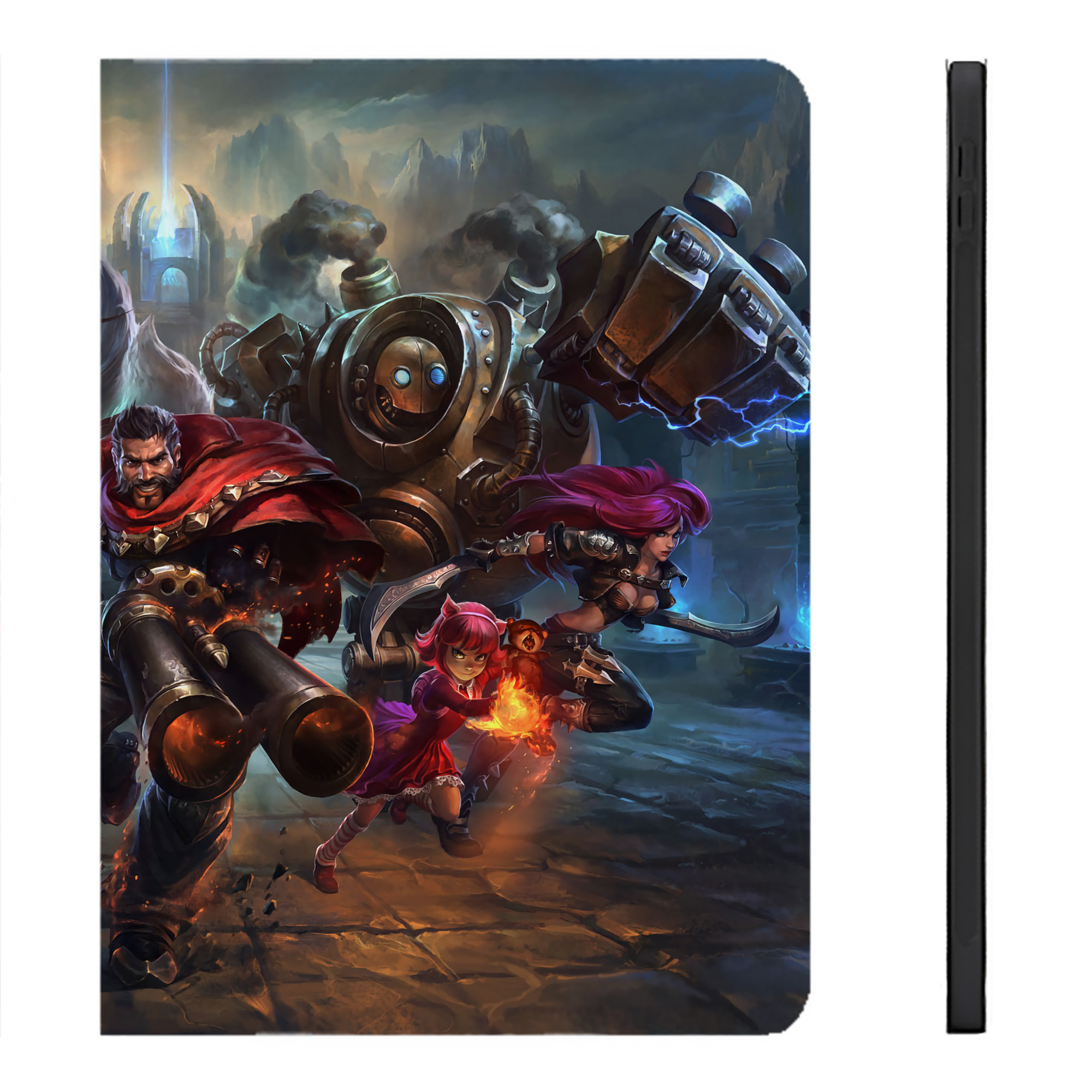 （画像用） リーグ・オブ・レジェンド League of Legends LOL IPadケース ペンホルダー付き ブックスタイルデザイン
